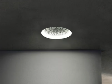 ACQUAFIT 93 K061 - Ceiling mounted round 2-spray stainless steel overhead shower by Fantini Rubinetti - view 2